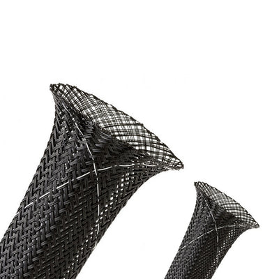 Kablo Toplama Çorabı TGN-KC 40 Siyah (50m Rulo) - 40-45 mm Çap Polyester Örgülü UL94V-0 | Profesyonel Kablo Çorabı