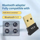 Hq Speed Bluetooth 5.3 USB Dongle Alıcı | Masaüstü ve Dizüstü PC Kablosuz Adaptör — Kulaklık, Mouse, Klavye, Hoparlör Bağlantısı