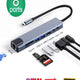 Hq Speed Type-C 8'i 1 Arada USB-C Hub Adaptör | 4K HDMI, USB 3.0, Type-C PD, Gigabit Ethernet, SD/microSD Kart Okuyucu