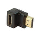 Hq Speed HDMI 90° Dik Açı Adaptör | 4K Erkek-Dişi Çevirici