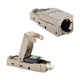 BeeSpeed Cat6A/Cat7 Metal Toolless RJ45 Konnektör | Alet Gerektirmeyen Pensesiz Zırhlı FTP Plug